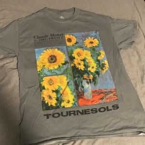 grey sunflower shirt